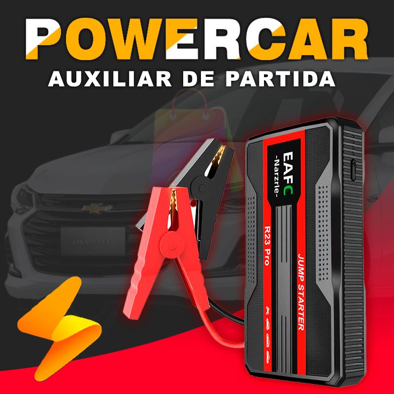 Auxiliar de Partida de Carro 12v e 20000mah - PowerCar