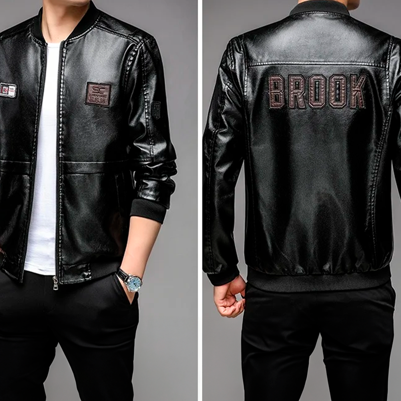 Jaqueta Masculina de Couro Genuíno - Estilo e Conforto para o Seu Dia a Dia