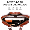 Maleta de Couro Genuíno BullCaptain - Estilo e Organização para a Sua Rotina