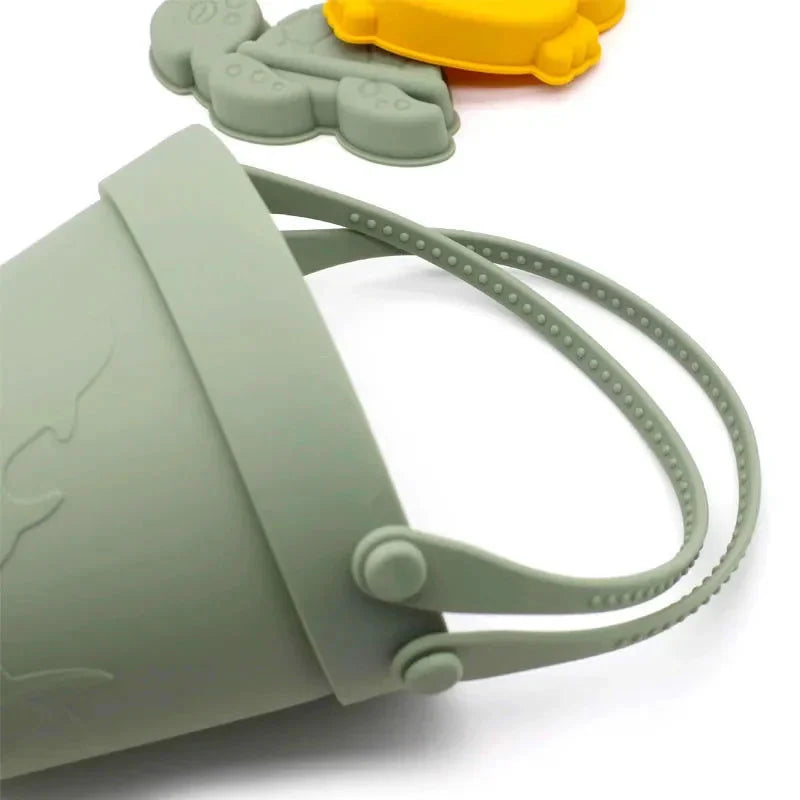 Baldinho Colorido de Silicone para Crianças – Diversão e Criatividade na Praia