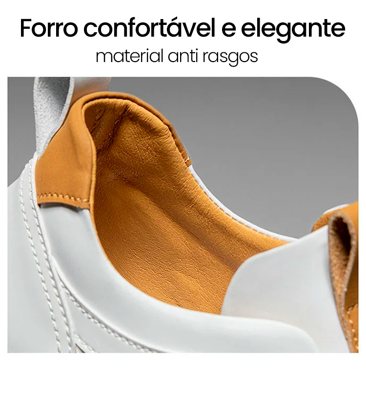 Tênis Masculino de Couro Genuíno - Estilo e Conforto com Hermes Sport