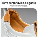 Tênis Masculino em Couro Genuíno Hermes Sport - Conforto e Estilo para o Seu Dia a Dia