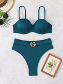 Biquíni Cintura Alta com Fivela Luxo