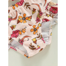 Biquíni Infantil Feminino com Estampa de Flores - Estilo e Conforto para os Momentos de Verão
