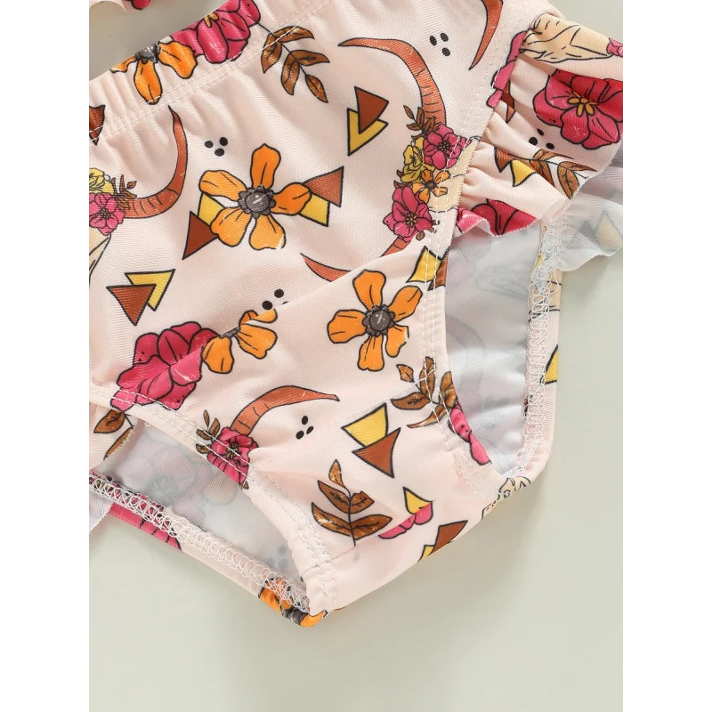 Biquíni Infantil Feminino com Estampa de Flores - Estilo e Conforto para os Momentos de Verão