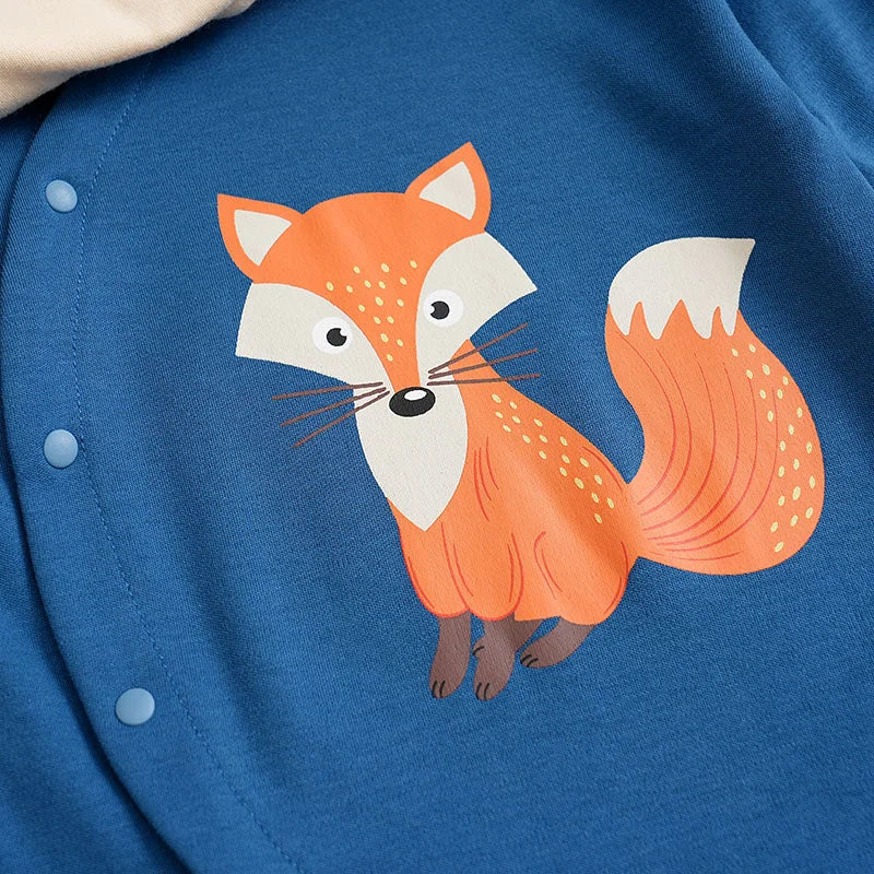 Body Infantil Confortável em Algodão com Estampa de Raposa