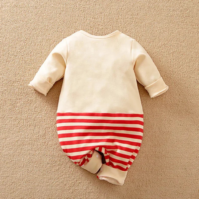 Body Infantil em Algodão com Estampa 3D de Raposa para Conforto no Frio