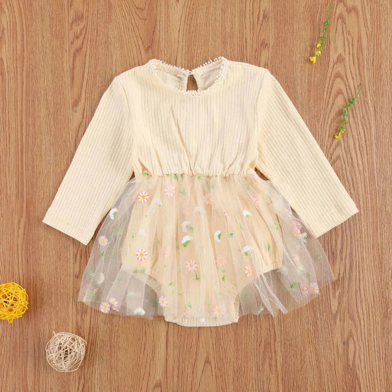 Body Infantil Amarelo com Estampa de Margarida para Conforto e Alegria