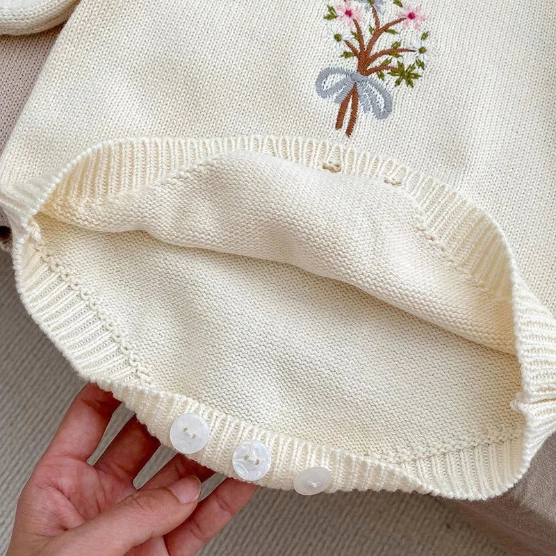 Body Infantil Tricotado Aurora Bege - Conforto e Estilo para o Seu Pequeno