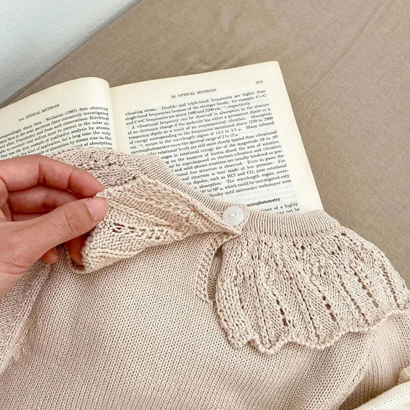 Body Infantil Tricotado Aurora Bege - Conforto e Estilo para o Seu Pequeno