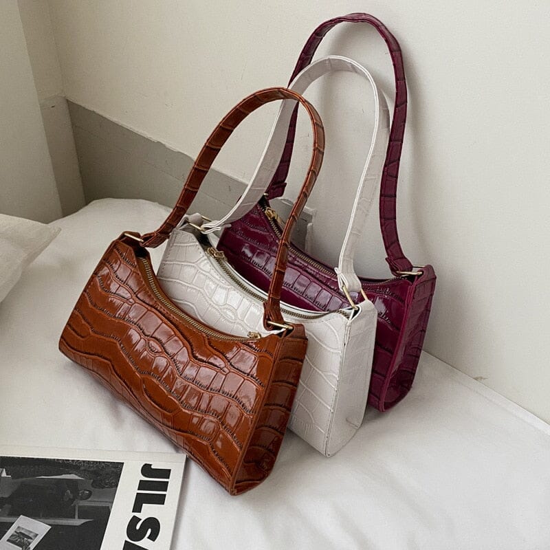 Bolsa Feminina Croco Verniz