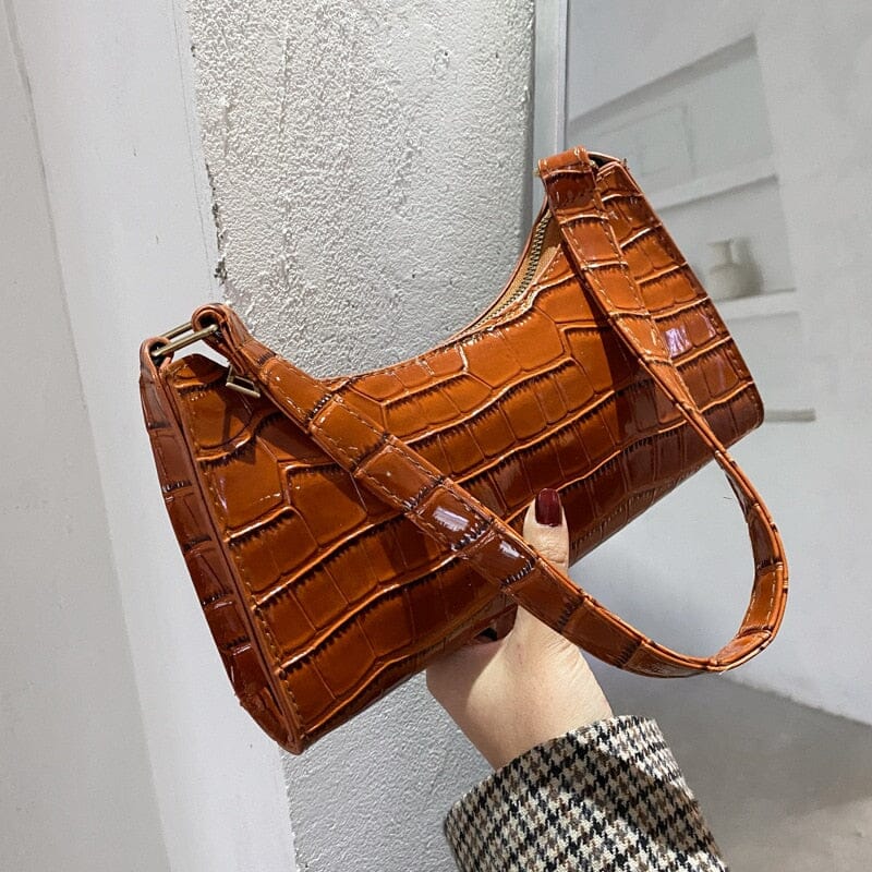 Bolsa Feminina Croco Verniz