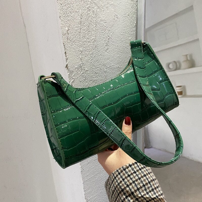 Bolsa Feminina Croco Verniz