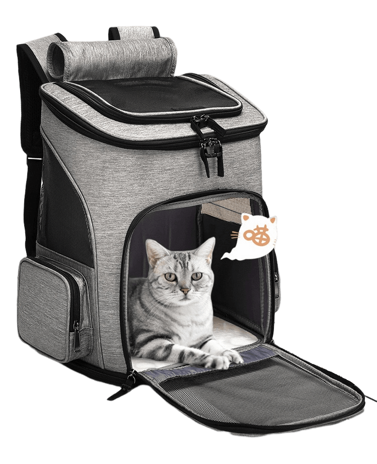 Bolsa de Transporte Expandida para Gatos – Conforto e Segurança para Aventura até 8kg