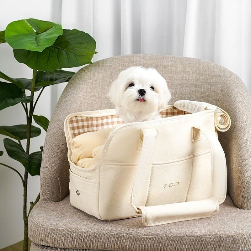 Bolsa de Transporte Elegante para Pets Pequenos - Conforto e Estilo em Cada Viagem