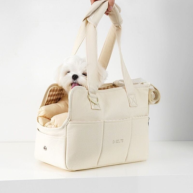 Bolsa de Transporte Elegante para Pets Pequenos - Conforto e Estilo em Cada Viagem