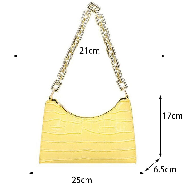 Bolsa Feminina Retro Estilo Crocodilo