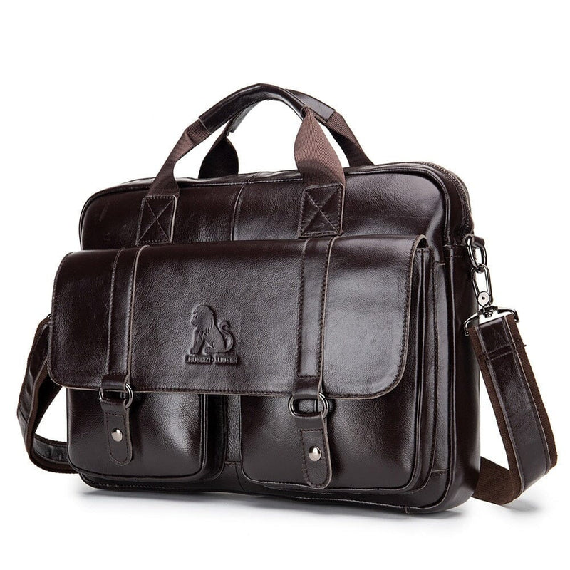 Bolsa Masculina de Couro Legítimo Leone