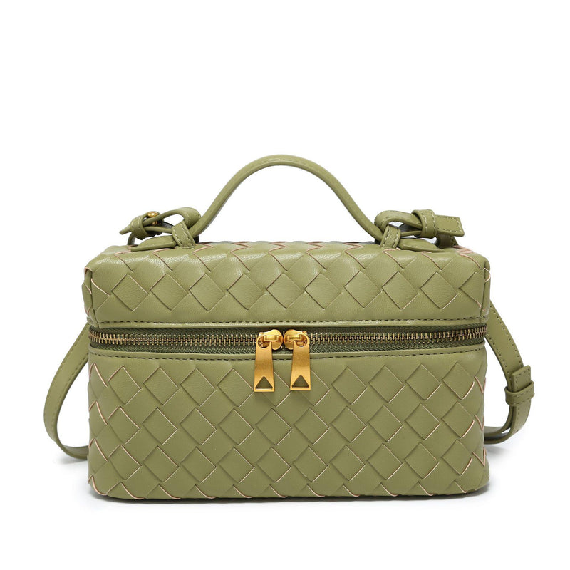 Bolsa Tiracolo Trançada em Couro Lorena: Estilo e Conforto para Seu Dia a Dia