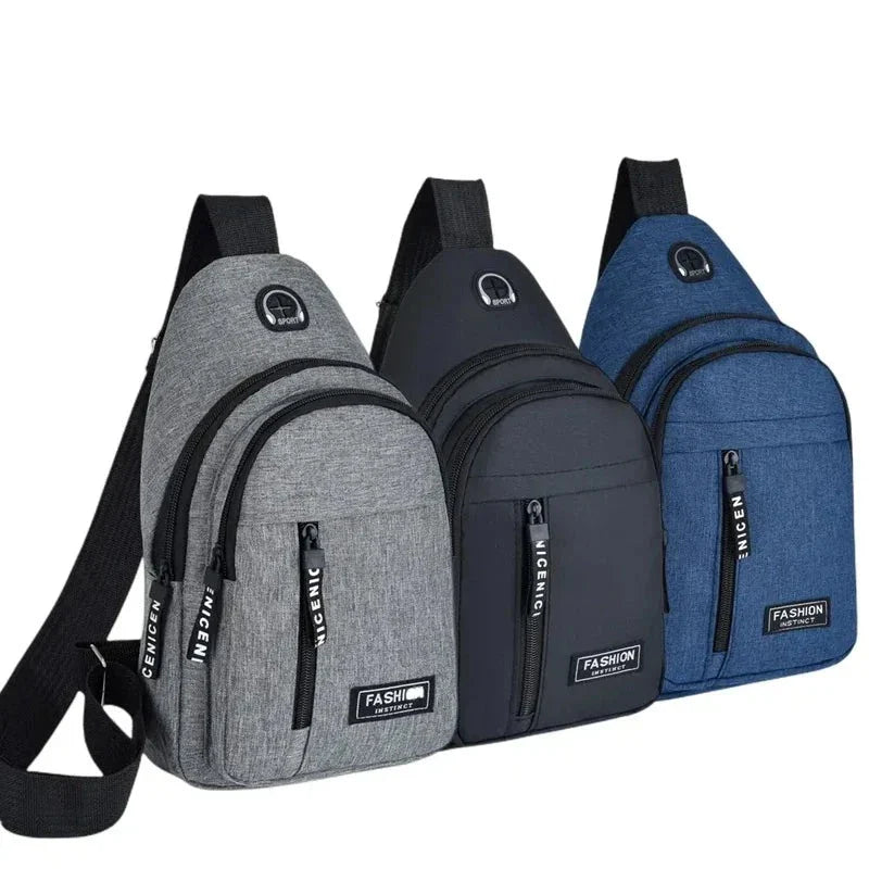 Mochila Transversal Masculina Leve e Compacta