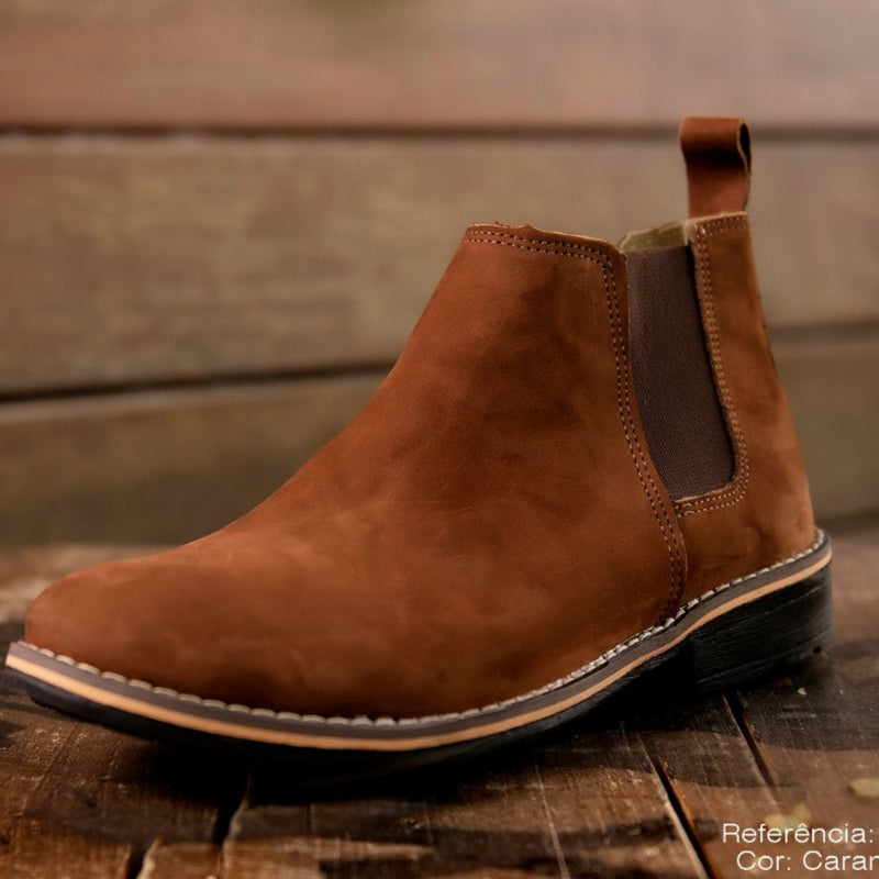 Bota Chelsea Masculina de Couro Legítimo Ruben