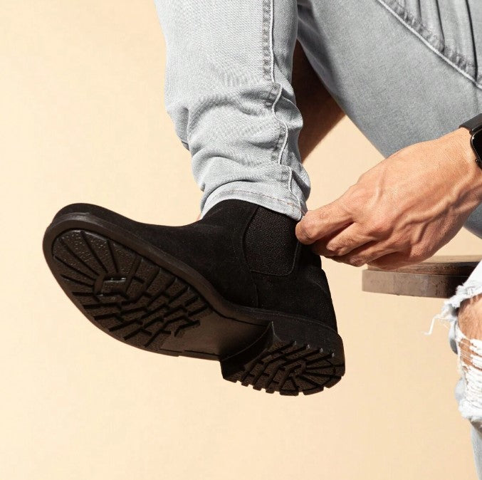 Botina Chelsea Masculina em Couro Slim