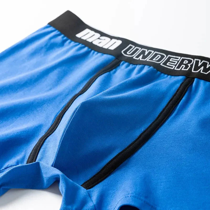 Cueca Boxer Masculina de Algodão - Kit 5 Peças