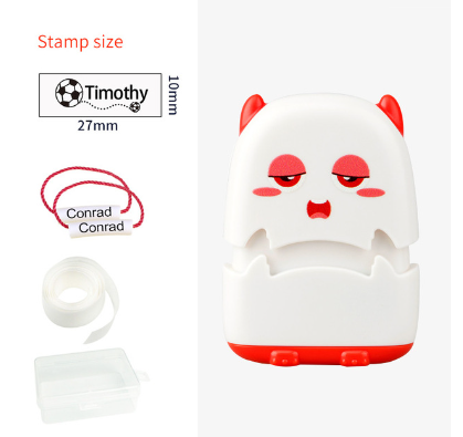 Carimbo Personalizável para Roupas - Transforme a Organização e Identificação do Seu Dia a Dia