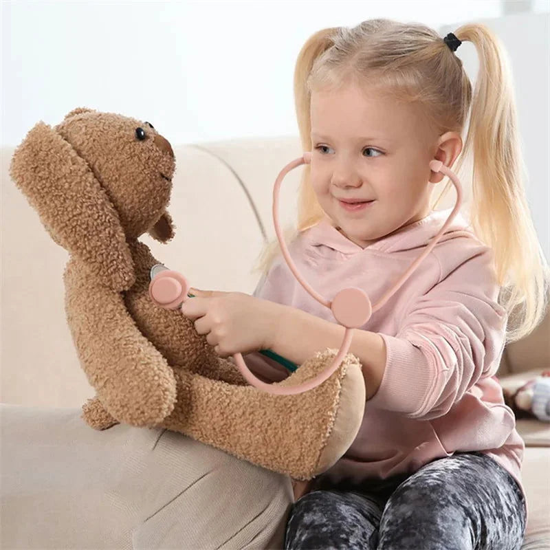 Brinquedo de Medicina Infantil em Madeira e Silicone - Descubra a Diversão na Hora de Brincar de Médico