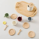 Cafeteira de Madeira para Brincadeira de Chá - Conexão e Criatividade para Crianças