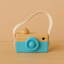 Câmera de Madeira Montessori para Brincar e Aprender