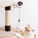 Brinquedo Interativo com Bolinha de Pelúcia – Estímulo e Alegria para Gatos