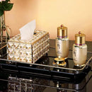 Organizador Dourado para Lenços de Papel - Estilo e Praticidade