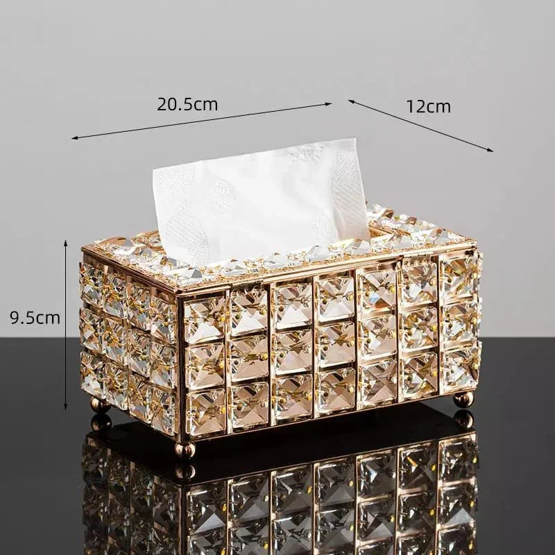 Organizador Dourado para Lenços de Papel - Estilo e Praticidade
