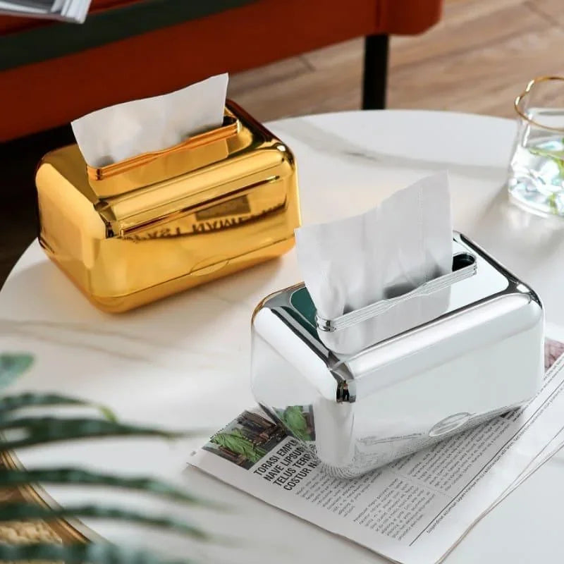 Organizador Elegante para Lenços e Papéis Cromado Lenogue