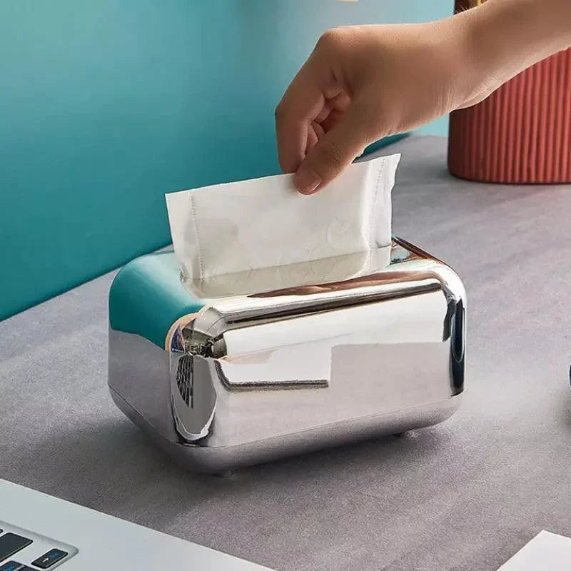 Organizador Elegante para Lenços e Papéis Cromado Lenogue