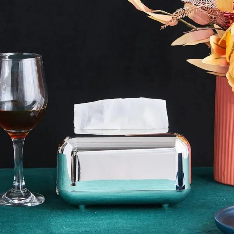 Organizador Elegante para Lenços e Papéis Cromado Lenogue