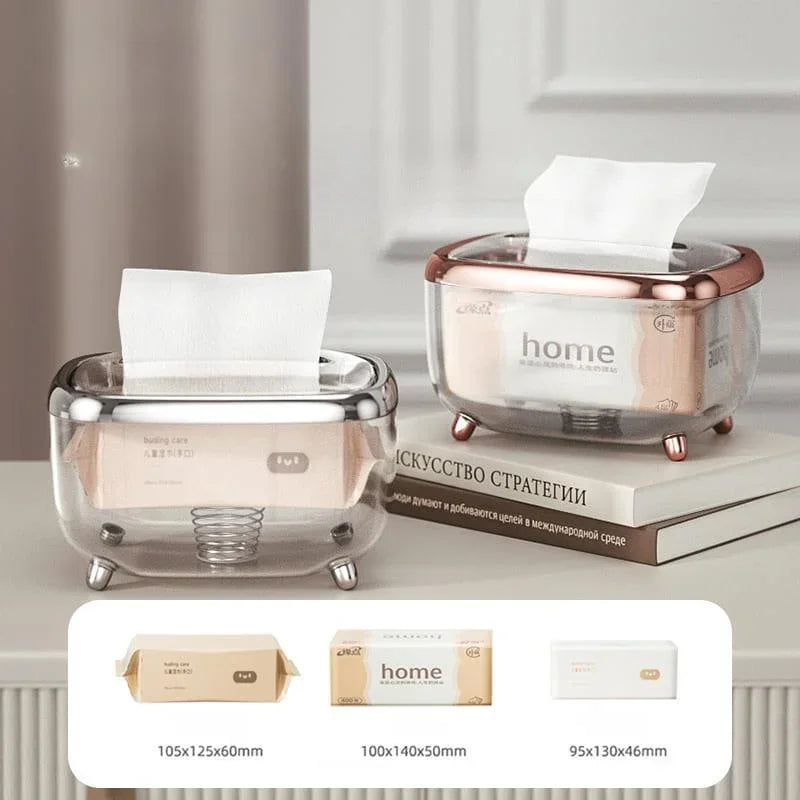 Organizador Prático para Lenços Umedecidos Transparentes Lenogue