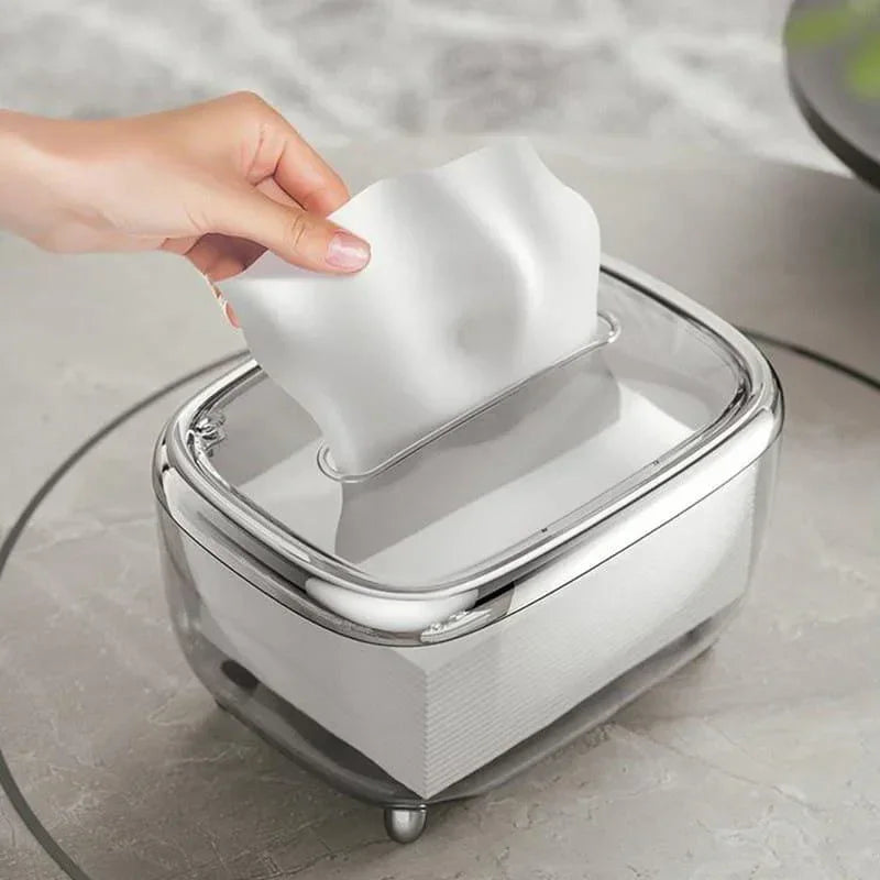 Organizador Prático para Lenços Umedecidos Transparentes Lenogue