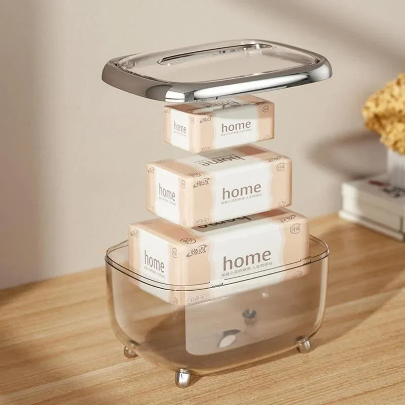 Organizador Prático para Lenços Umedecidos Transparentes Lenogue