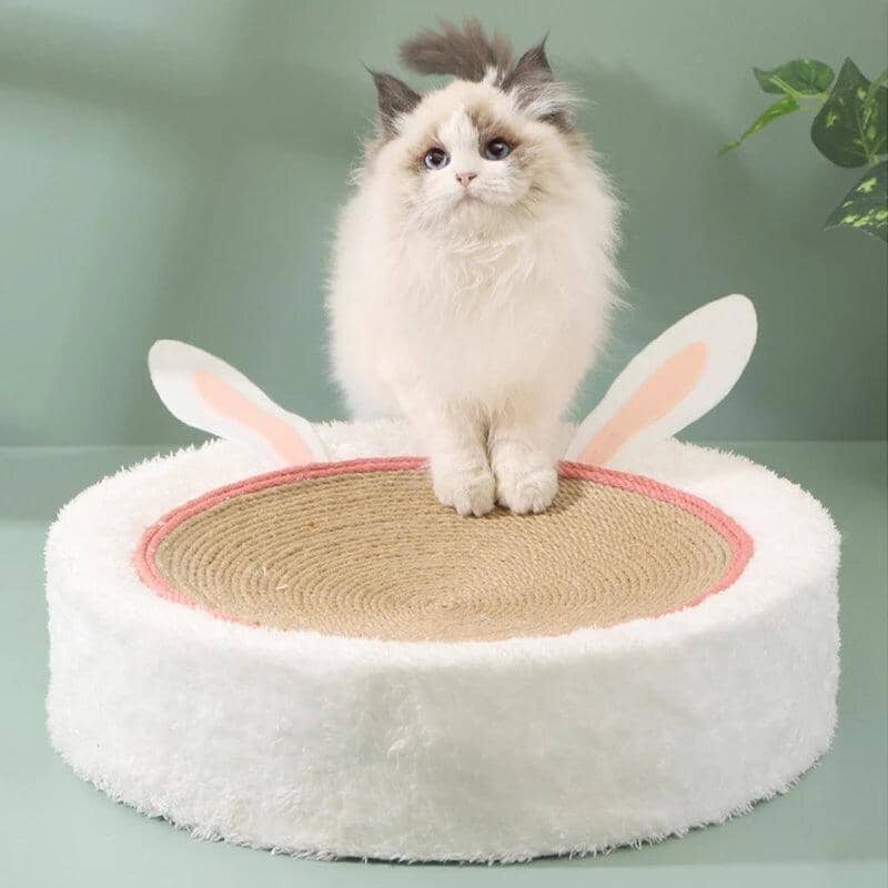 Cama Arranhadora de Sisal para Gatos – Conforto em Formato de Tigela para Relaxamento e Bem-Estar