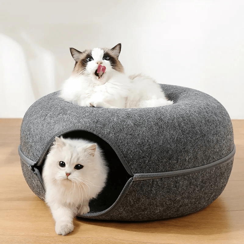 Cama Túnel Interativa para Gatos – Conforto e Entretenimento em Um Só Espaço