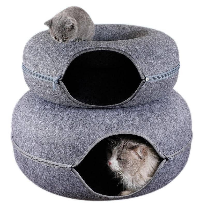 Cama Túnel Interativa para Gatos – Conforto e Entretenimento em Um Só Espaço