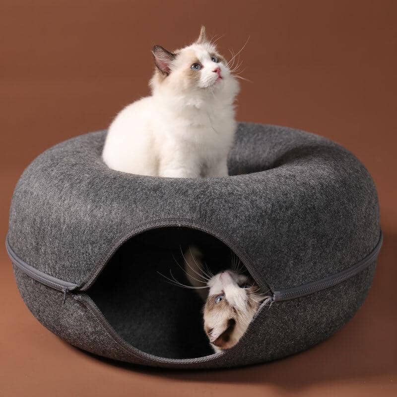 Cama Túnel Interativa para Gatos – Conforto e Entretenimento em Um Só Espaço