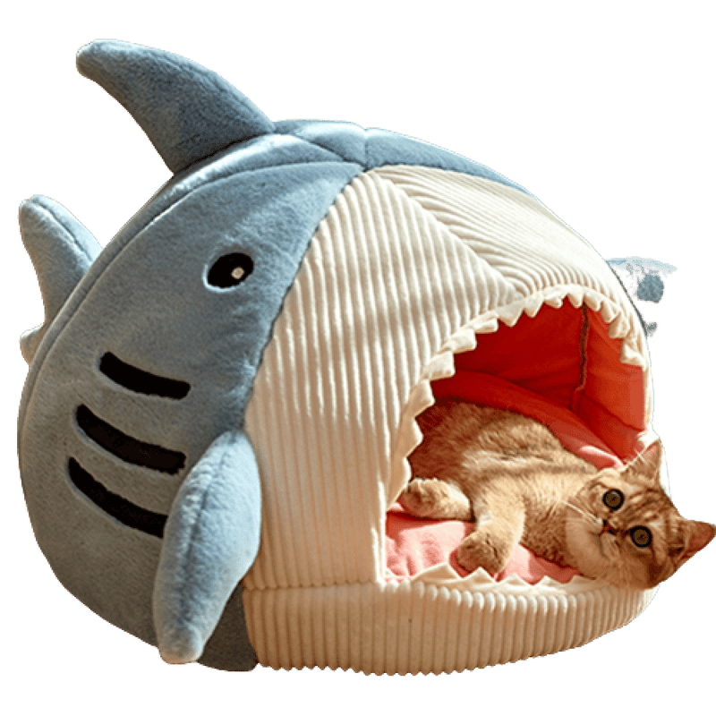Cama Tubarão para Pets – Conforto Atraente e Diversão Garantida