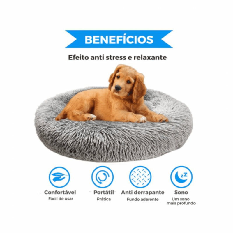 Caminha Redonda Aconchegante para Seus Cães e Gatos