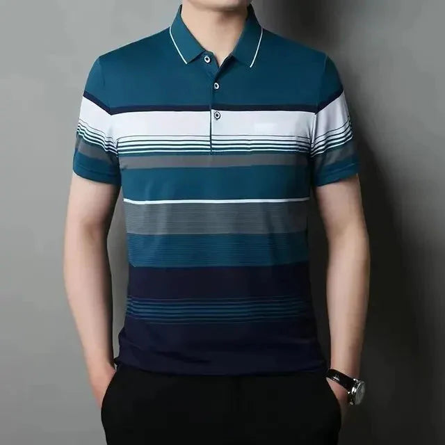 Camisa Polo Masculina Listrada