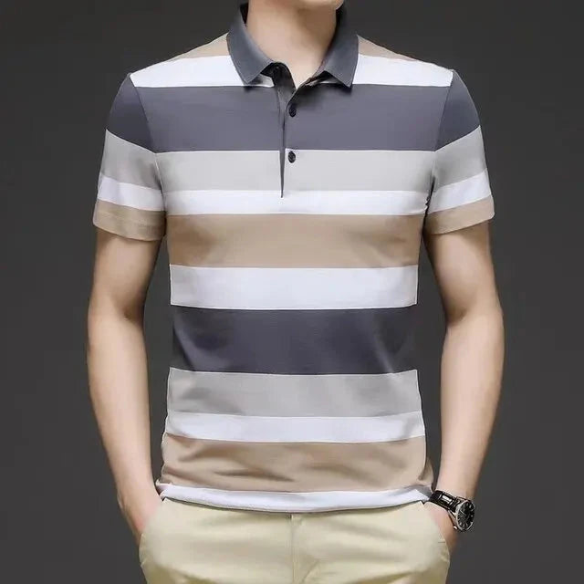 Camisa Polo Masculina Listrada