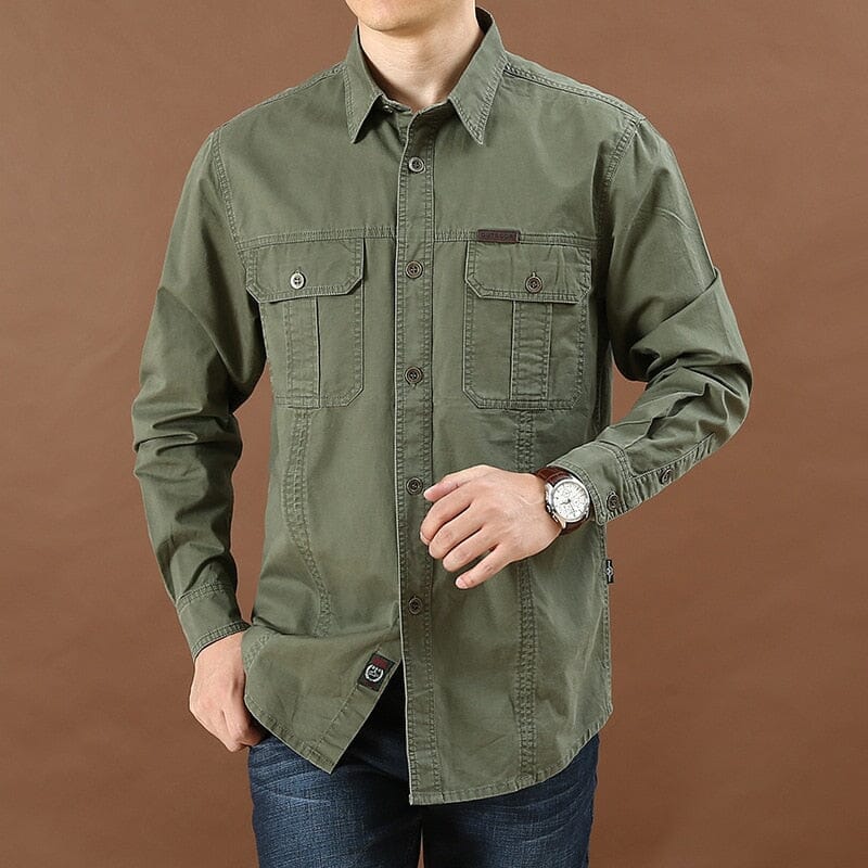 Camisa Social Militar + Brinde Exclusivo