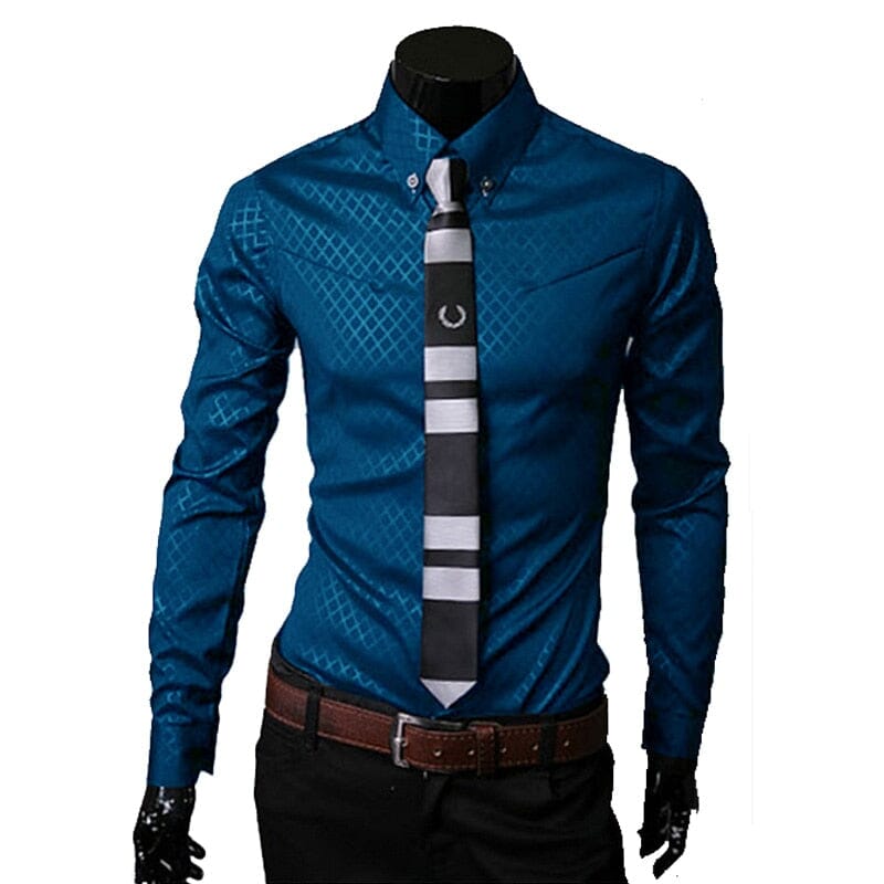 Camisa Social Xadrez One Color Masculina